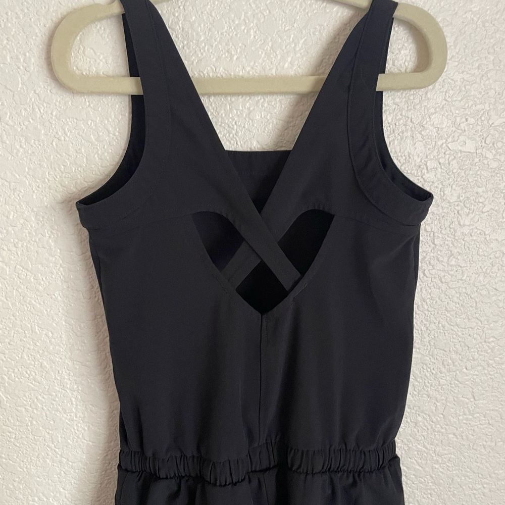 All in Motion Girls' Woven Activewear Romper XS 4/5 Black - Picture 4 of 9